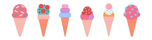 아이스크림 형태의 — 스톡 벡터