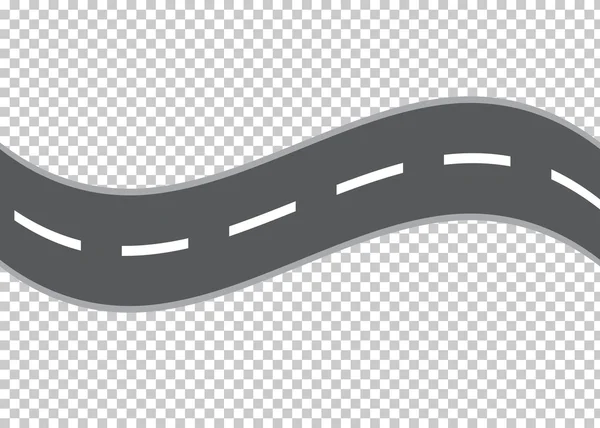 Vector winding road — Stock Vector