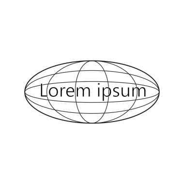 Earth logo şablonu.