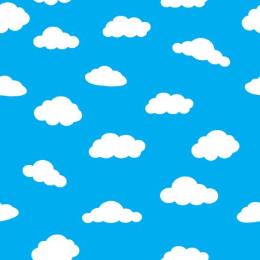 Çizgi film bulutlar tasarımı için