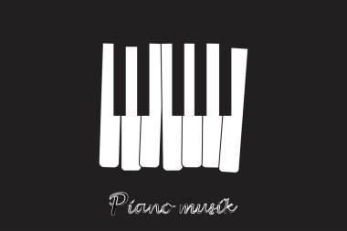Müzik piyano klavye.