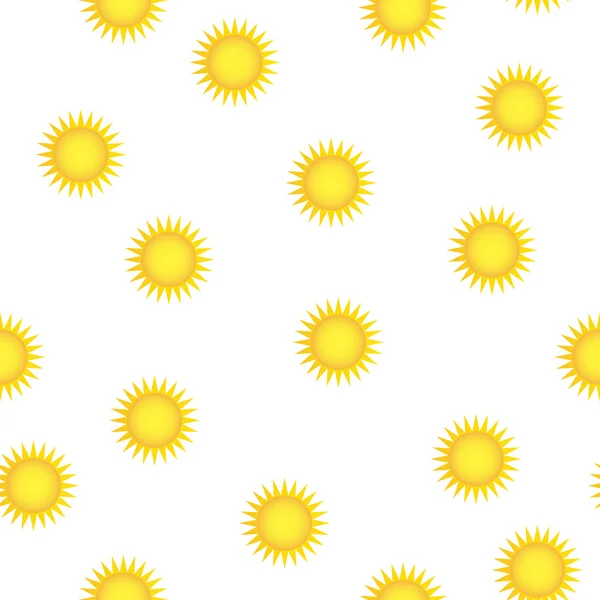 Suns seamless pattern. — Stock Vector