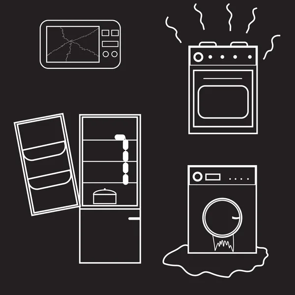 siyah kırık aletleri