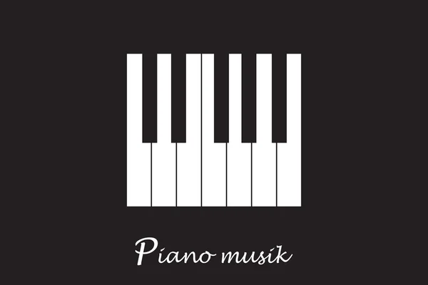 Müzik piyano klavye. — Stok Vektör