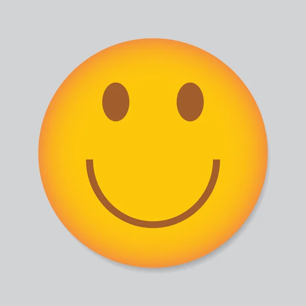 Moderno amarelo rindo sorriso feliz . — Vetor de Stock
