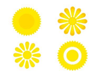 Güneş simgesi seti 