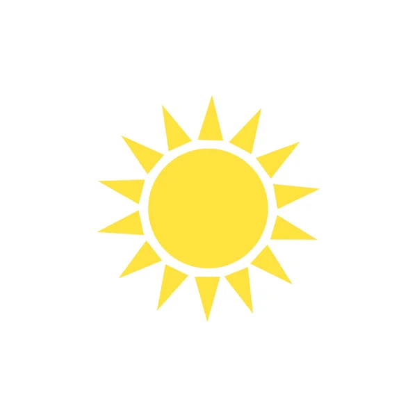 Дизайн значка солнца — стоковый вектор