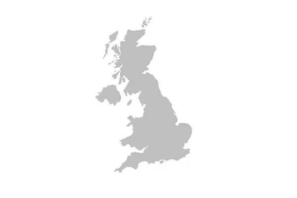 Mapa Spojeného království — Stockový vektor