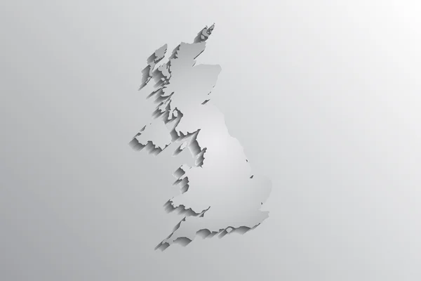 Mapa online de Reino Unido — Vector de stock