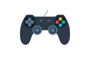 Joystick oyun alanı simgesi düz biçimi