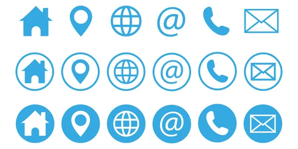 Kontakt Simgesi Düğmeleri Grau beyaz üzerine