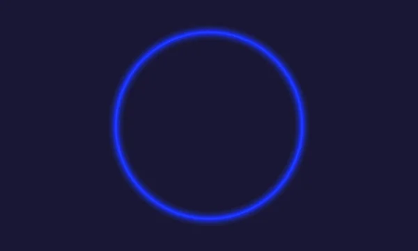 Cadre néon signe sur sombre — Image vectorielle