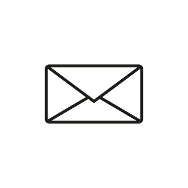 E- posta simgesi. Web simgesi. vektör illüstrasyonu