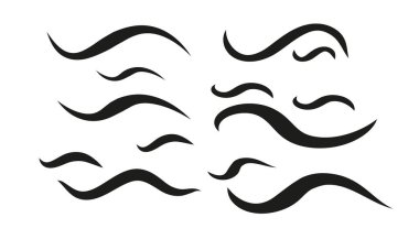 Altı çizili el yazısı. Vektör altı çizgisi. Tasarım konsepti ögesi koleksiyonu.