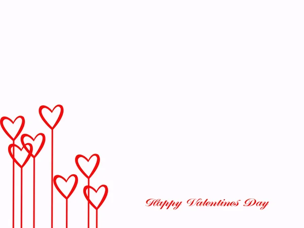 Feliz día de San Valentín con corazones — Foto de Stock