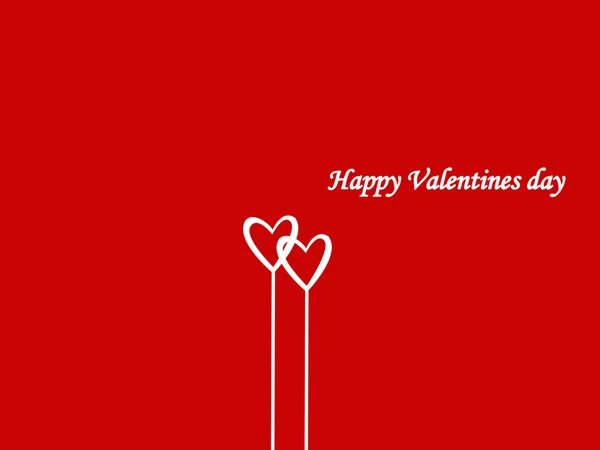 Happy Valentines Day met hart — Stockfoto