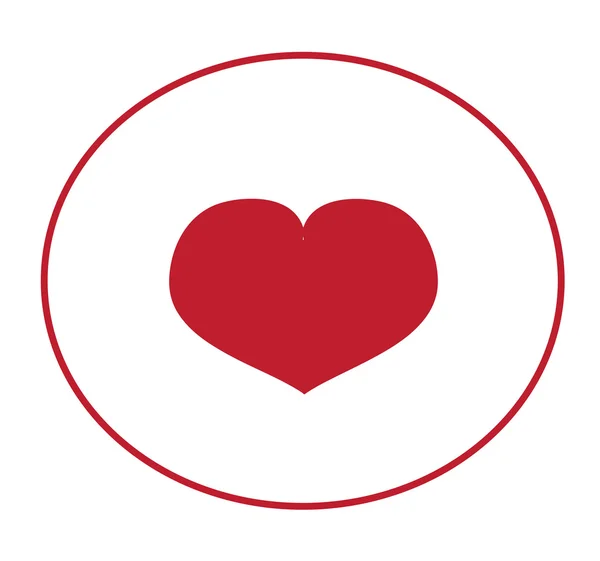 Corazón icono vector — Vector de stock