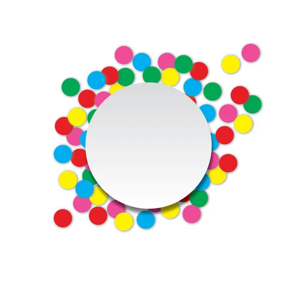 Cercles sur fond blanc — Image vectorielle