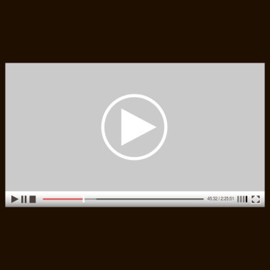 Video oynatıcı, vektör