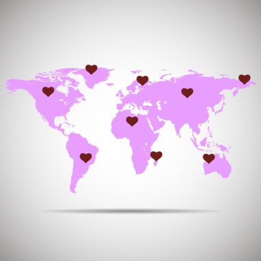 Dünya haritası arkaplanı