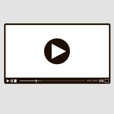Video oynatıcı, vektör