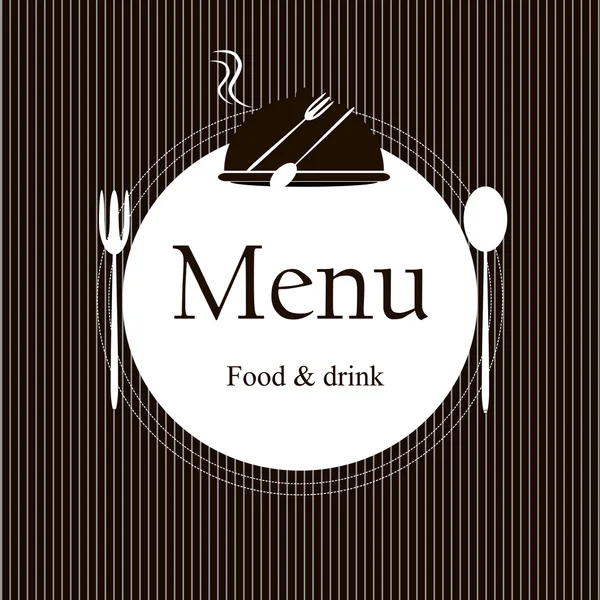 Diseño de menú de restaurante — Vector de stock