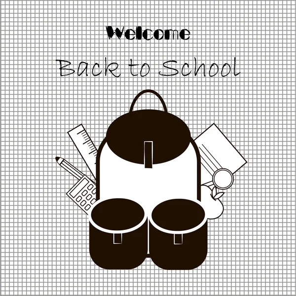 Back to School supplies — Stock Vector