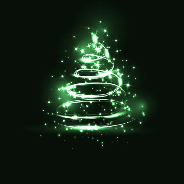Vector new year tree . Christmas tree — Stock Vector © Greenvalley ...