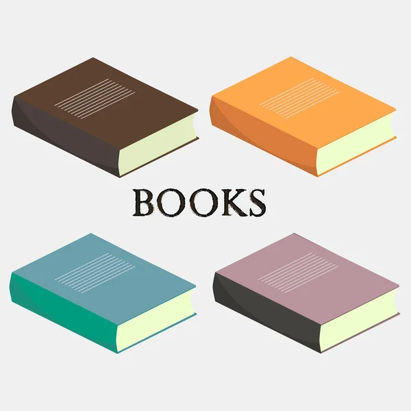 Livros em branco — Vetor de Stock
