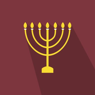 Hanuka tatil düz şık simge