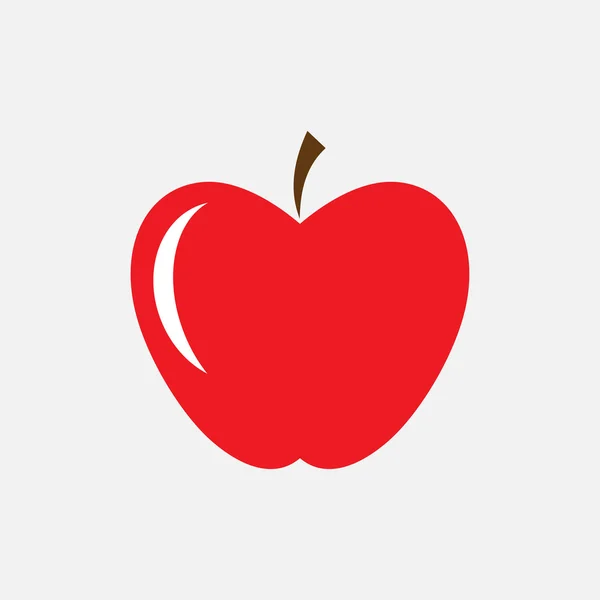 赤いりんご - ベクトル — ストックベクタ