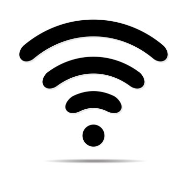 Düz stil simgesinde WiFi