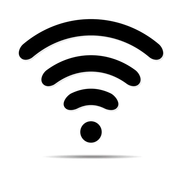 Düz stil simgesinde WiFi — Stok Vektör