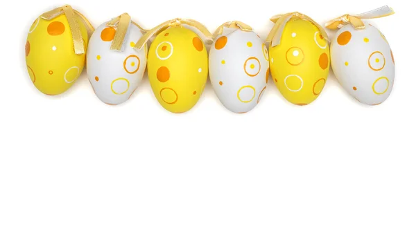 在白色上分离的复活节彩蛋 — 图库照片