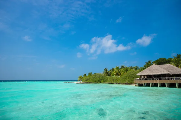 Perfekt tropisk paradisö beach Maldiverna — Stockfoto