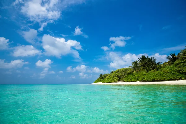 Beautiful beach and tropical sea — Stock Photo, Image