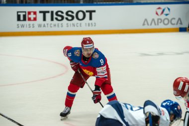 Moskova - 30 Nisan 2016: Oyuncular Rus Milli takım ve 