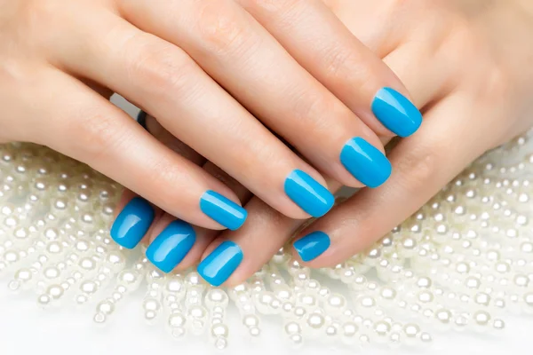 Beautiful woman's nails with nice stylish manicure — Stock Photo, Image