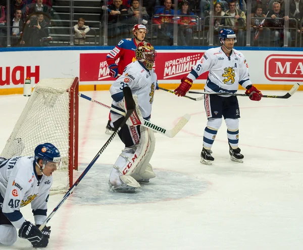 MOSCOU - 30 AVRIL 2016 : Les joueurs de l "équipe nationale russe et — Photo