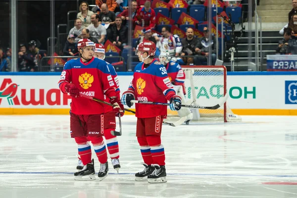 Moskva - 30 dubna 2016: Hráči ruské národní tým a — Stock fotografie