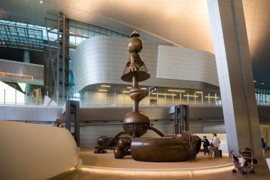 Doha, Katar - 9 Haziran 2016: İç Hamad uluslararası Airp