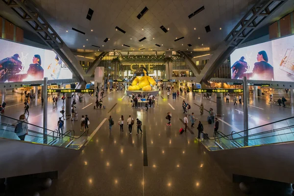 Doha Qatar Novembre 2019 Intérieur Aéroport International Hamad Doha Qatar — Photo