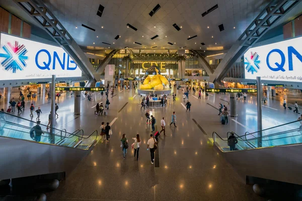 Doha Qatar November 2019 Interior Hamad International Airport Doha Qatar — Stock Photo, Image