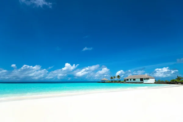 Перфект пляжа Мальдивс на острове Остров — стоковое фото