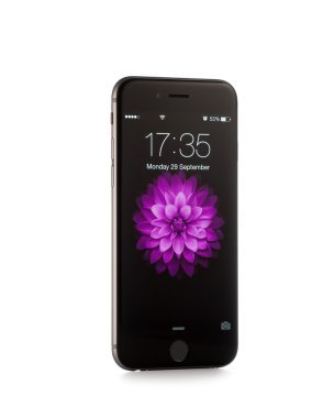 Moskova, Rusya - 29 Eylül 2014: Yeni iphone 6 Apple Inc Apple tarafından geliştirilen bir akıllı telefon serbest bırakmak yeni iphone 6 olan ve iphone 6 artı