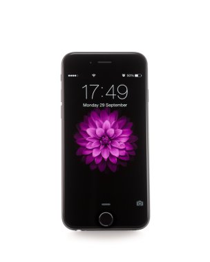 Moskova, Rusya - 29 Eylül 2014: Yeni iphone 6 Apple Inc Apple tarafından geliştirilen bir akıllı telefon serbest bırakmak yeni iphone 6 olan ve iphone 6 artı