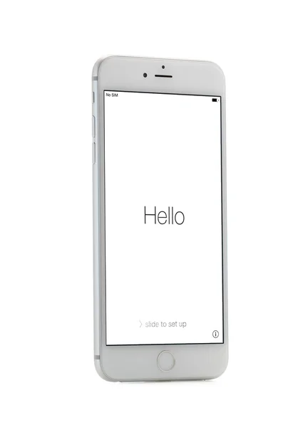Moskova, Rusya - 4 Ekim 2014: 6 artı bir akıllı telefon Apple Inc Apple tarafından geliştirilen serbest bırakmak yeni iphone 6 yeni iphone ve iphone 6 artı