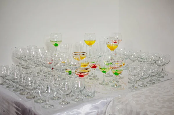 Bicchieri Alcuni Con Cocktail — Foto Stock