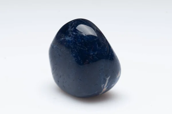 Sodalite Naturale Sfondo Bianco — Foto Stock