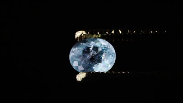 Φυσικό Μπλε Aquamarine Στο Παρασκήνιο — Αρχείο Βίντεο